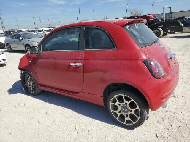 3C3CFFBR8CT116066 - 2012 FIAT 500 SPORT RED photo 2