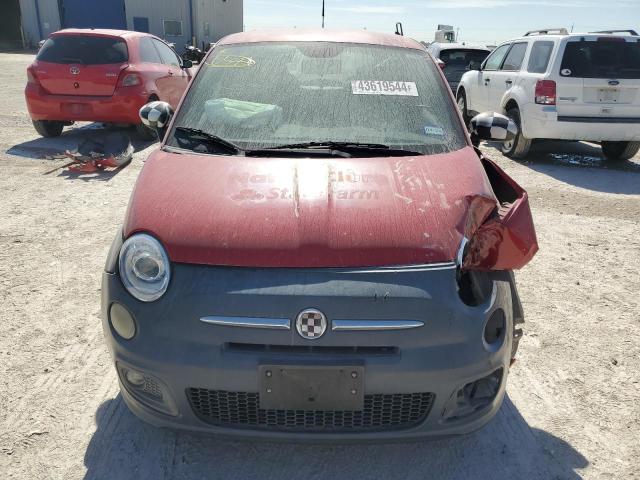 3C3CFFBR8CT116066 - 2012 FIAT 500 SPORT RED photo 5