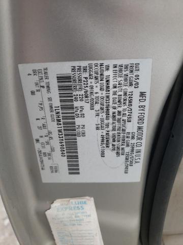 1LNHM81W33Y690840 - 2003 LINCOLN TOWN CAR EXECUTIVE SILVER photo 12