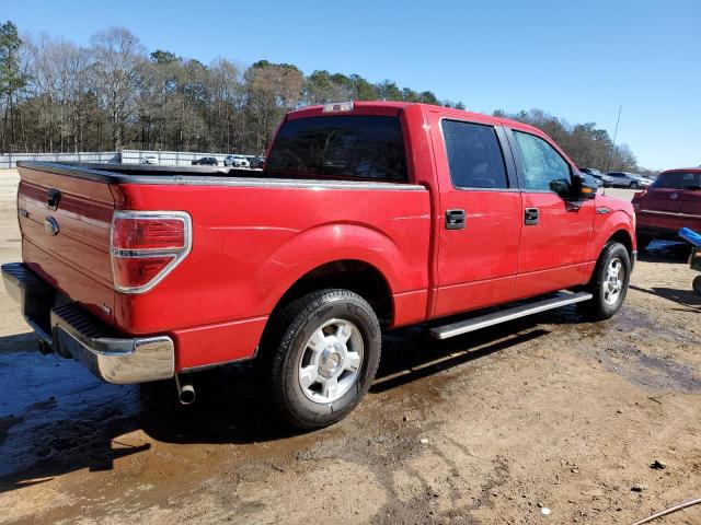 1FTFW1CV9AFD83389 - 2010 FORD F150 SUPERCREW RED photo 3