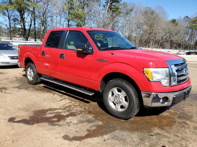 1FTFW1CV9AFD83389 - 2010 FORD F150 SUPERCREW RED photo 4