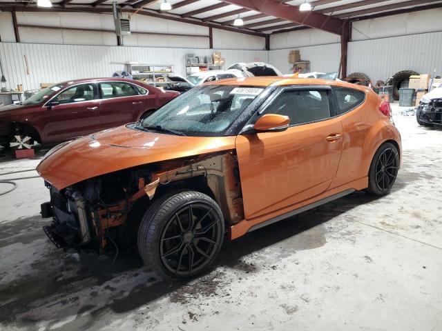 KMHTC6AE8DU142365 - 2013 HYUNDAI VELOSTER TURBO ORANGE photo 1