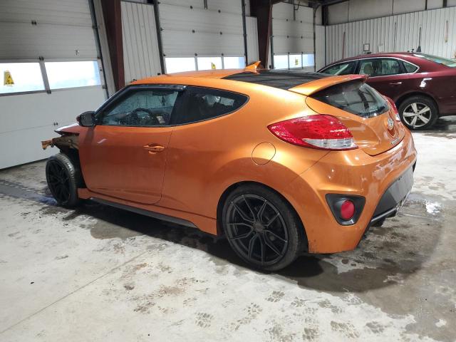 KMHTC6AE8DU142365 - 2013 HYUNDAI VELOSTER TURBO ORANGE photo 2