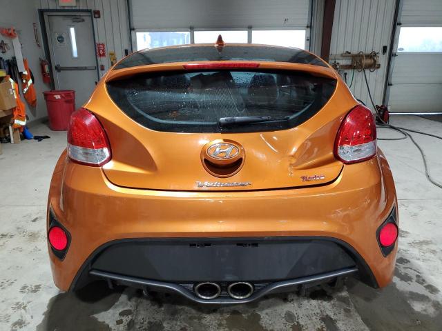 KMHTC6AE8DU142365 - 2013 HYUNDAI VELOSTER TURBO ORANGE photo 6