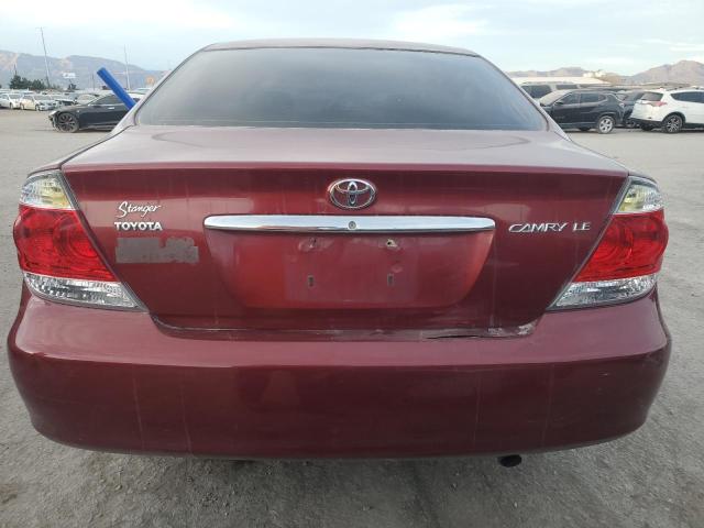 4T1BE32K65U013728 - 2005 TOYOTA CAMRY LE RED photo 6