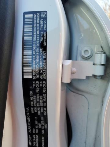 ZASPAKBN2P7D50836 - 2023 ALFA ROMEO STELVIO TI WHITE photo 13