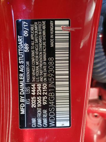 WDDSJ4GB1JN593088 - 2018 MERCEDES-BENZ CLA 250 4MATIC RED photo 12