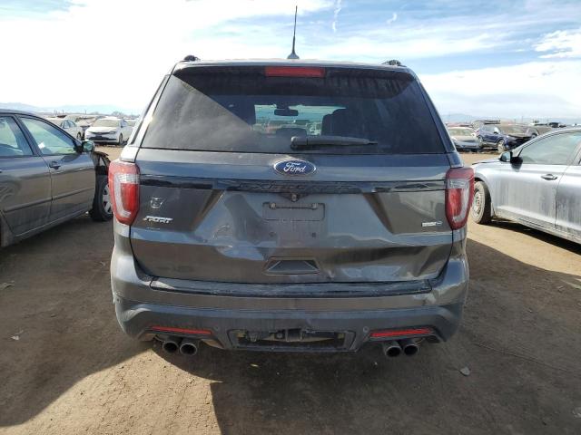 1FM5K8GT6JGA14150 - 2018 FORD EXPLORER SPORT GRAY photo 6