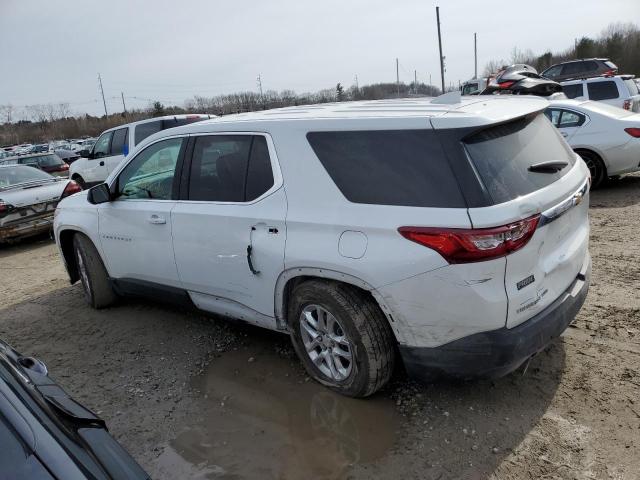 1GNEVFKW5KJ233419 - 2019 CHEVROLET TRAVERSE LS WHITE photo 2