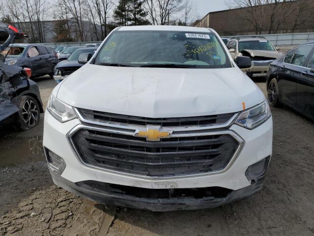 1GNEVFKW5KJ233419 - 2019 CHEVROLET TRAVERSE LS WHITE photo 5