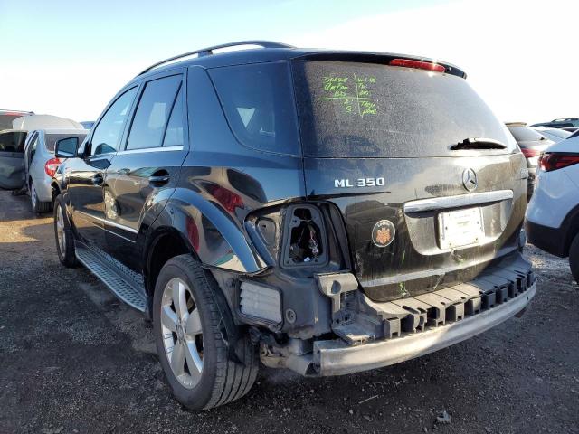 4JGBB8GB7BA707680 - 2011 MERCEDES-BENZ ML 350 4MATIC BLACK photo 2