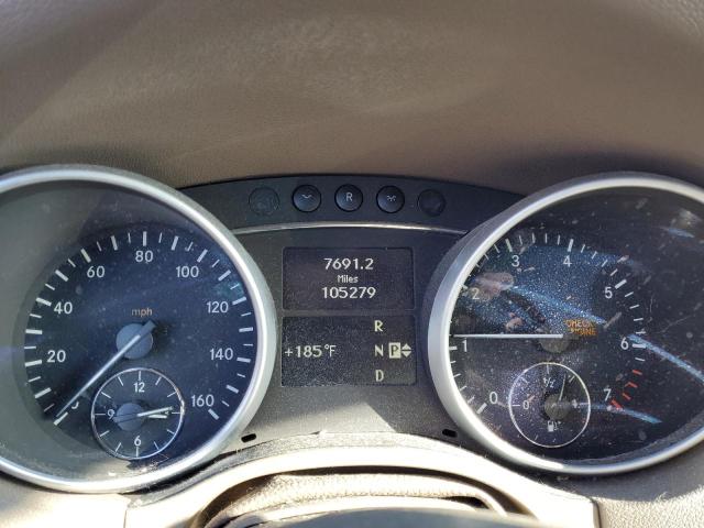 4JGBB8GB7BA707680 - 2011 MERCEDES-BENZ ML 350 4MATIC BLACK photo 9