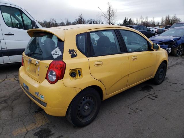 KL1TG6DE6AB112624 - 2010 CHEVROLET AVEO LT YELLOW photo 3