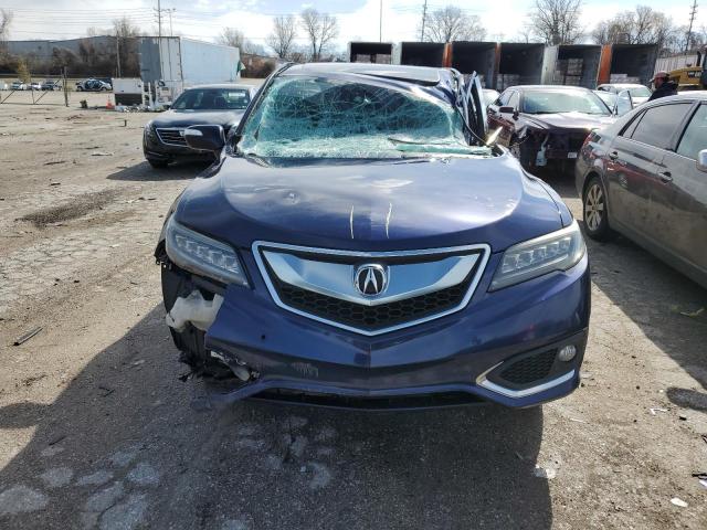 5J8TB4H71GL010997 - 2016 ACURA RDX ADVANCE BLUE photo 5