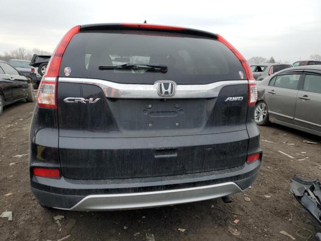 5J6RM4H5XFL047475 - 2015 HONDA CR-V EX BLACK photo 6