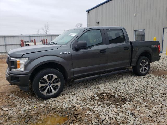 1FTEW1EP2KFB69453 - 2019 FORD F150 SUPERCREW GRAY photo 1