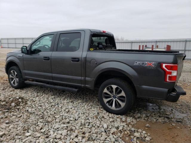 1FTEW1EP2KFB69453 - 2019 FORD F150 SUPERCREW GRAY photo 2