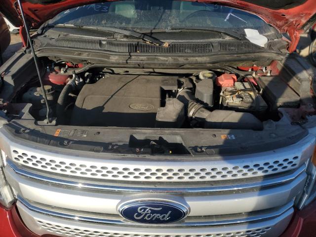 1FM5K7D80DGB38560 - 2013 FORD EXPLORER XLT RED photo 11