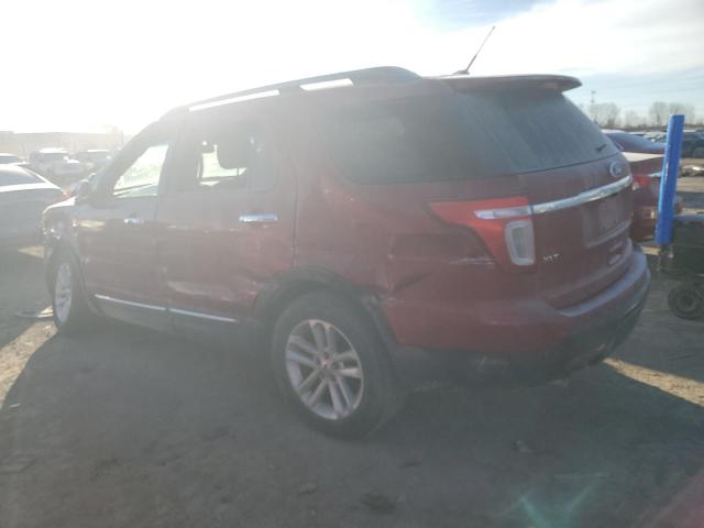 1FM5K7D80DGB38560 - 2013 FORD EXPLORER XLT RED photo 2