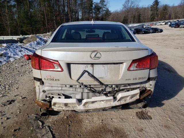 JTHCK262095030089 - 2009 LEXUS IS 250 WHITE photo 6