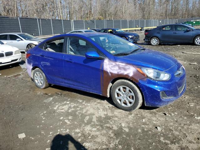 KMHCT4AE6EU683677 - 2014 HYUNDAI ACCENT GLS BLUE photo 4