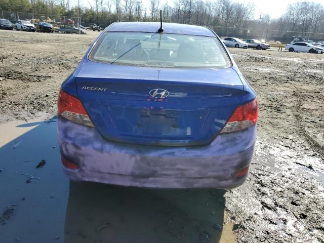 KMHCT4AE6EU683677 - 2014 HYUNDAI ACCENT GLS BLUE photo 6