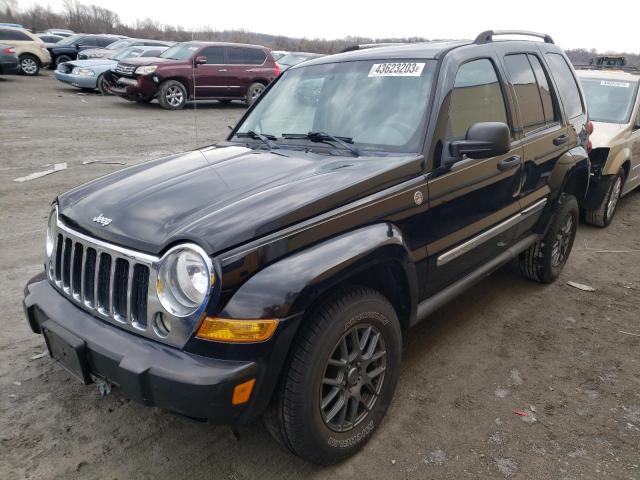 1J4GL58K17W693509 - 2007 JEEP LIBERTY LIMITED BLACK photo 1