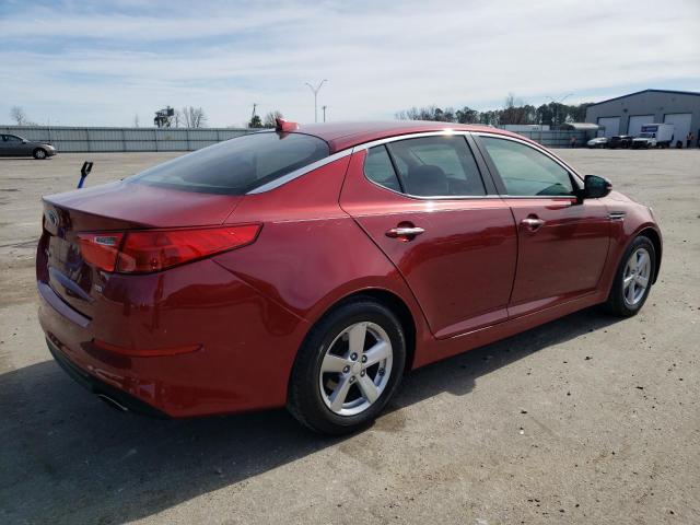 5XXGM4A78FG356273 - 2015 KIA OPTIMA LX RED photo 3