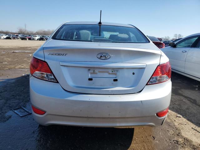 KMHCT4AE4DU313634 - 2013 HYUNDAI ACCENT GLS SILVER photo 6