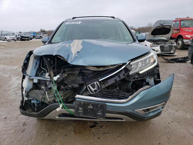 5J6RM4H78GL078887 - 2016 HONDA CR-V EXL TEAL photo 5