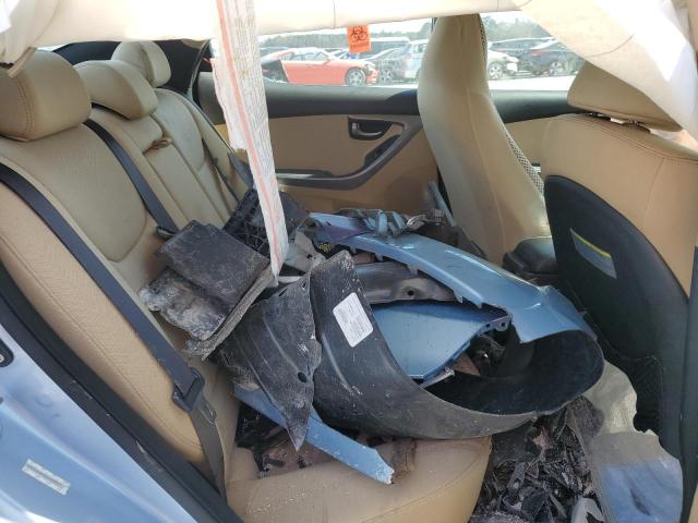 KMHDH4AE4DU528047 - 2013 HYUNDAI ELANTRA GLS BLUE photo 10