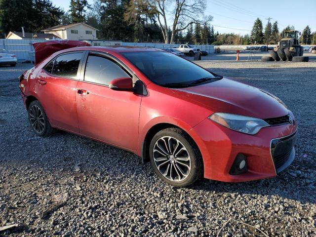 2T1BURHE9GC608469 - 2016 TOYOTA COROLLA L RED photo 4