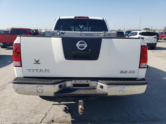 1N6BA06A47N201531 - 2007 NISSAN TITAN XE WHITE photo 6