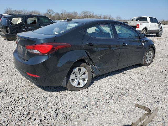 5NPDH4AE4GH765091 - 2016 HYUNDAI ELANTRA SE BLACK photo 3