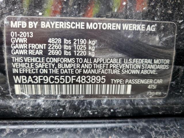 WBA3F9C55DF483895 - 2013 BMW ACTIVEHYBR BLACK photo 12