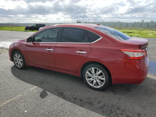 3N1AB7APXEY318422 - 2014 NISSAN SENTRA S RED photo 2