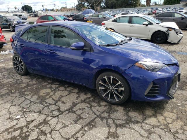 2T1BURHE5HC910651 - 2017 TOYOTA COROLLA L BLUE photo 4