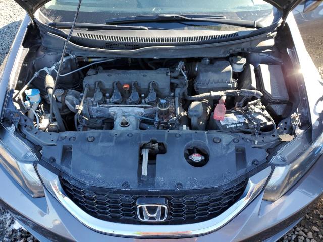 19XFB2F91FE243306 - 2015 HONDA CIVIC EXL ნაცრისფერი ფოტო 11