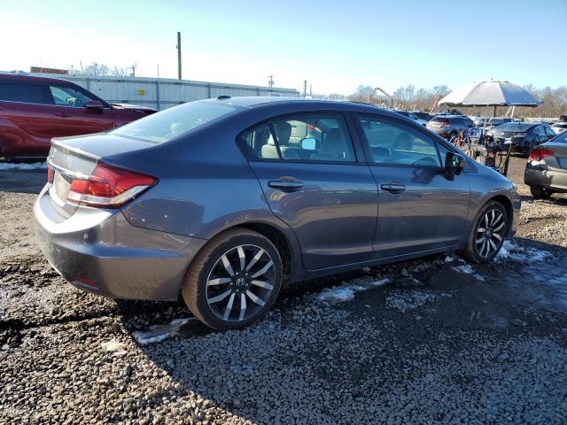 19XFB2F91FE243306 - 2015 HONDA CIVIC EXL ნაცრისფერი ფოტო 3