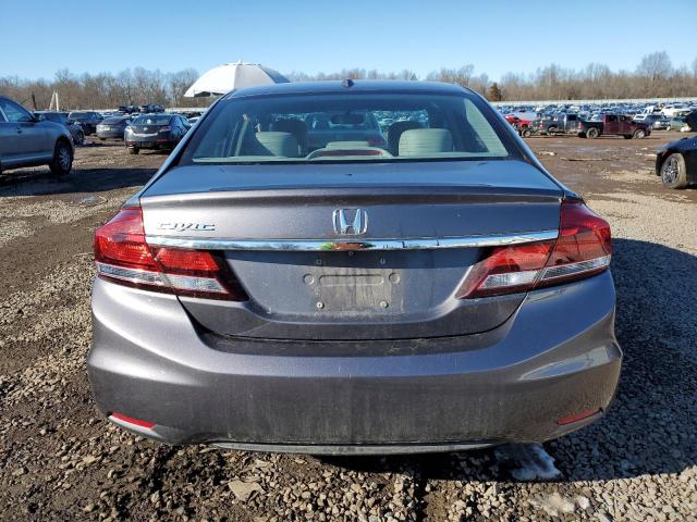 19XFB2F91FE243306 - 2015 HONDA CIVIC EXL ნაცრისფერი ფოტო 6