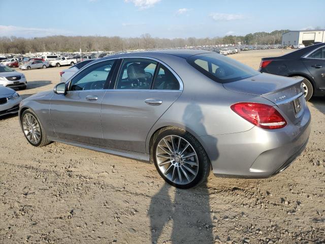 55SWF4JB2FU078899 - 2015 MERCEDES-BENZ C 300 GRAY photo 2