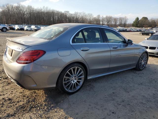 55SWF4JB2FU078899 - 2015 MERCEDES-BENZ C 300 GRAY photo 3