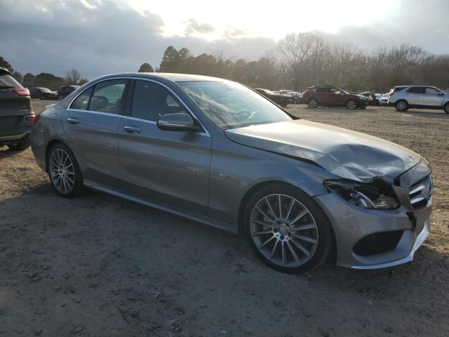 55SWF4JB2FU078899 - 2015 MERCEDES-BENZ C 300 GRAY photo 4