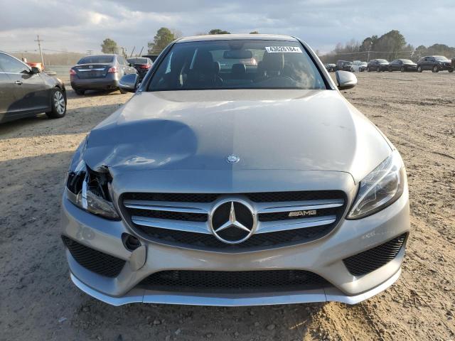 55SWF4JB2FU078899 - 2015 MERCEDES-BENZ C 300 GRAY photo 5