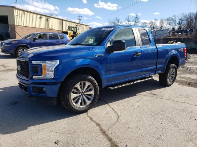 1FTEX1EP0JKE74517 - 2018 FORD F150 SUPER CAB BLUE photo 1