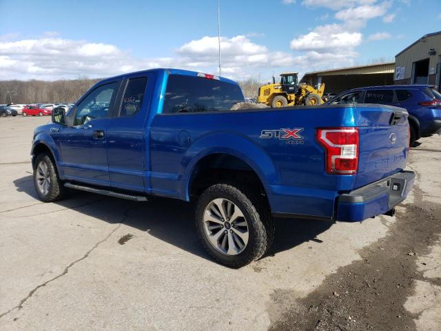 1FTEX1EP0JKE74517 - 2018 FORD F150 SUPER CAB BLUE photo 2