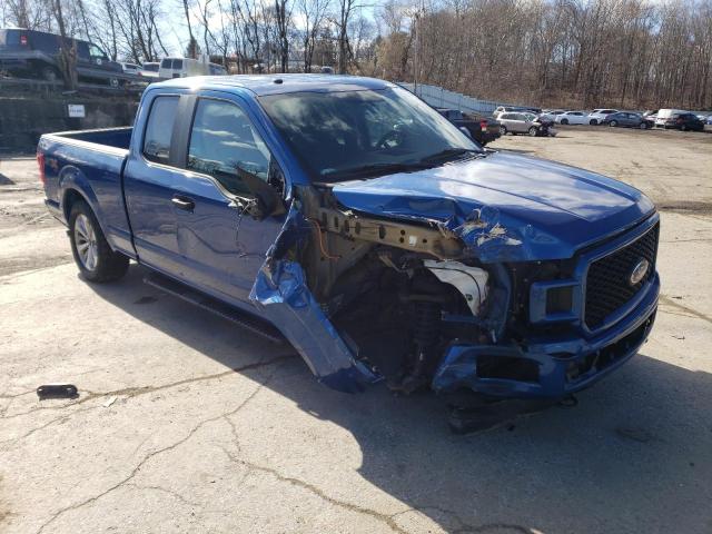 1FTEX1EP0JKE74517 - 2018 FORD F150 SUPER CAB BLUE photo 4