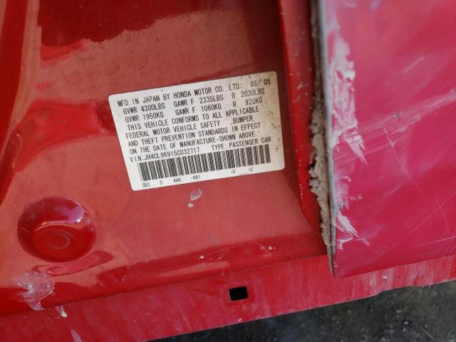 JH4CL96915C032717 - 2005 ACURA TSX PINK photo 13