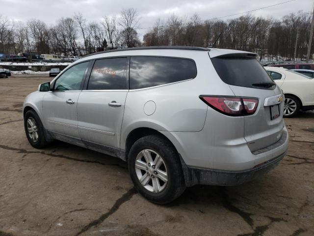 1GNKVJKD3DJ242904 - 2013 CHEVROLET TRAVERSE LT SILVER photo 2