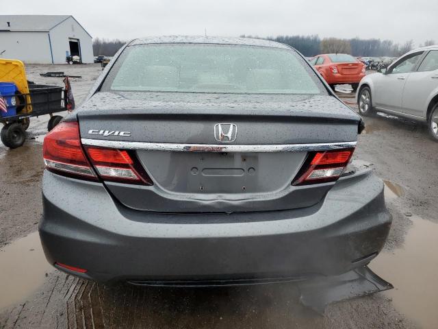 19XFB2F50DE012875 - 2013 HONDA CIVIC LX GRAY photo 6